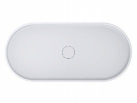 Раковина для ванної Miraggio Marta 900 литий мармур Miramarble білий матовий 0000732