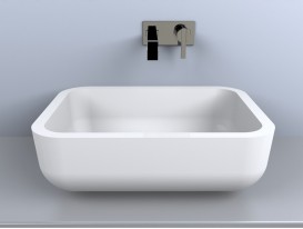 Раковина для ванної Miraggio Monaco 600 накладна білий глянсовий 0000218