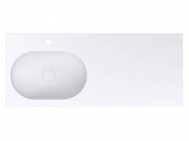 Раковина для ванної Miraggio Ney York L 120х50 см Mirasoft Technology білий матовий 0001043