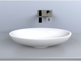 Раковина для ванної Miraggio Nice 600 накладна білий глянсовий 0000222