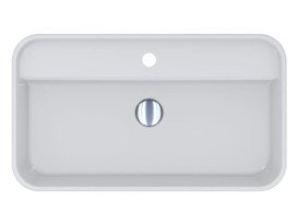 Раковина для ванной Miraggio Ocean 700 70х40 см Miramarble белый глянцевый 8813680