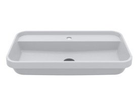 Раковина для ванной Miraggio Ocean 700 70х40 см Miramarble белый глянцевый 8813680