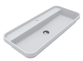 Раковина для ванної Miraggio Ocean 90,1х40,1 см мармур литий Miramarble білий матовий 8814009