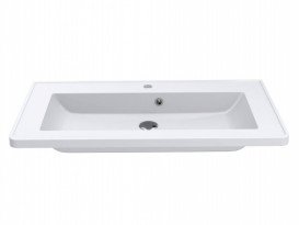 Раковина для ванної Miraggio Rostriks Tres 80х42 см Miramarble білий 0001540