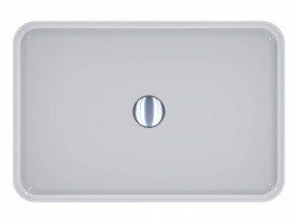 Раковина для ванної Miraggio San Martin 60х40 см литий мармур Miramarble білий 0000237