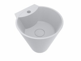 Раковина для ванної Miraggio Smart Ø37 см Mirasoft Technology білий матовий 0001118