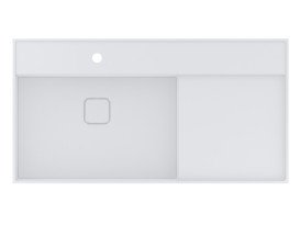 Раковина для ванної Miraggio Soul 1000 100х53 см Mirasoft білий матовий 8813396