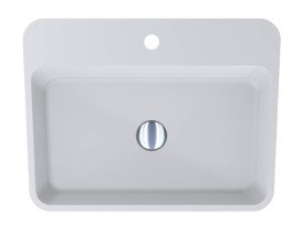 Раковина для ванної Miraggio Sun 600 60х45 см підлогова Miramarble білий глянцевий 0002390