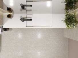 Раковина для ванної Miraggio Toni 105х22 см мармур мармур Miramarble білий 8814593