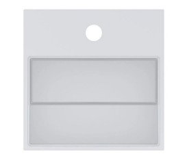 Раковина для ванной Miraggio Toni 30х30 см литой мрамор Mirasoft Technology белый 8814243