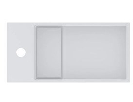 Раковина для ванної Miraggio Toni 45х22 см R мармур литий Miramarble білий матовий 8814211