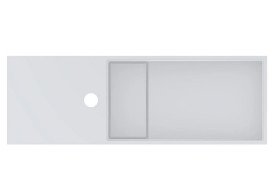 Раковина для ванної Miraggio Toni 65х22 см литий мармур Mirasoft Technology білий 8814589