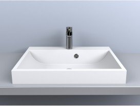 Раковина для ванной Miraggio Varna 600 врезная с отверстием под смеситель белый глянцевый 0000254