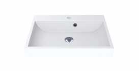 Раковина для ванної Miraggio Varna 600 врізна з отвором під змішувач білий матовий 0000255