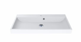 Раковина для ванної Miraggio Varna 900 врізна з отвором під змішувач білий матовий 0000261