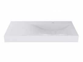 Раковина для ванної Miraggio Viola 1000 литий мармур Miramarble білий 0000622