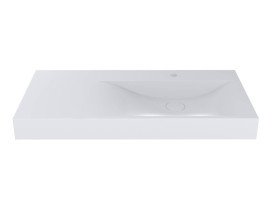 Раковина для ванної Miraggio Viola 1000 R 100х46 см Mirasoft білий матовий 8813429