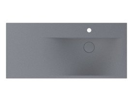Раковина для ванної Miraggio Viola 1000 R 100х46 см Mirastonе сірий матовий 8813431
