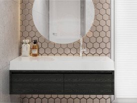 Раковина для ванной Miraggio Viola 1200 литой мрамор Miramarble белый 0000620