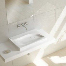 Раковина для ванної Marmorin Vala 70,5х50,5 см литий камінь білий 510 071 020 xx x