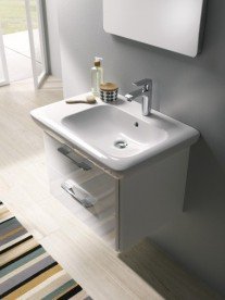 Раковина для ванної на тумбу Kolo Life 70 лівостороння з покриттям Reflex біла M21170900