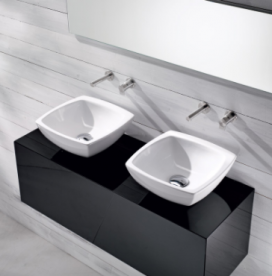 Раковина для ванной накладная AeT коллекция Spot черная L246T0R0V0105