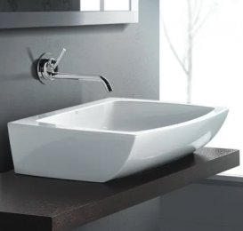 Раковина для ванної накладна AeT колекція Square біла L282T0R0V0