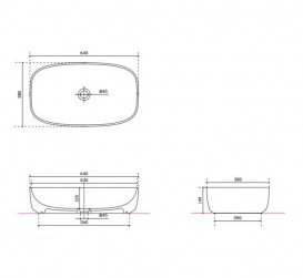 Раковина для ванной Galassia Dream накладная овальная без отверстия перелива белый 7301