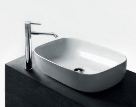 Раковина для ванной Galassia Dream накладная овальная без отверстия перелива белый 7301