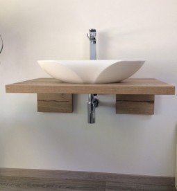 Раковина для ванной Marmorin Selia 59,2х33 см литой камень белый 719 059 020 xx x