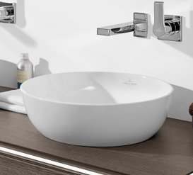 Раковина для ванної накладна Villeroy & Boch ARTIS 43 см без відп. під змішувач альпін-білий 417943R1