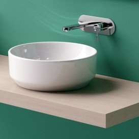 Раковина для ванной накладная Catalano Green 42х42 круглая керамическая цвет белый 142AGR00