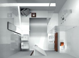 Раковина для ванной накладная Hatria G-Full 40x48 см санфарфор белый YXG801