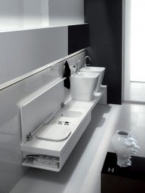 Раковина для ванной накладная Hatria G-Full 40x48 см санфарфор белый YXG801