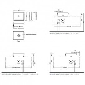 Раковина для ванної накладна Hatria HAPPY HOUR 500x380 Y1VH01