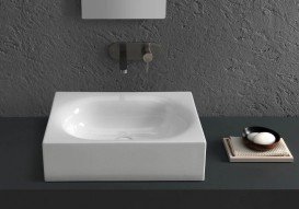 Раковина для ванной накладная Hatria Valley 40х60 санфарфор белый Y1GD01