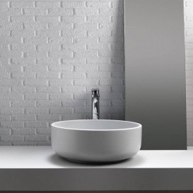 Раковина для ванной накладная Kerasan Ciotola C2 ø46 см санфарфор белый матовый 430230