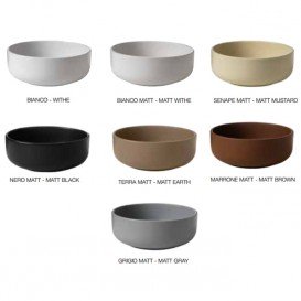 Раковина для ванної накладна Kerasan Ciotola C2 ø46 см санфарфор коричневий матовий 430232