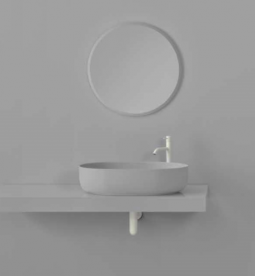 Раковина для ванной накладная Kerasan Nolita 60x40 санфарфор светло-серый 534382