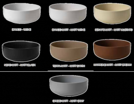 Раковина для ванной накладная Kerasan Ciotola C2 ø46 см санфарфор коричневый орех 430281