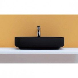 Раковина для ванної накладна Kerasan Tribeca 60х38 санфарфор чорна матова 514131