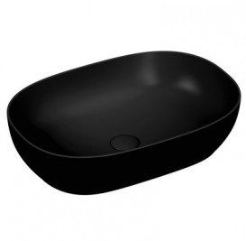 Раковина для ванної накладна Kerasan Tribeca 60х38 санфарфор чорна матова 514131
