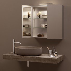 Раковина для ванной накладная Kerasan Nolita 60x40 санфарфор бургундский матовый 534375