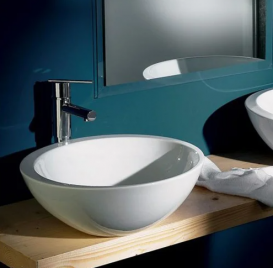 Раковина для ванной накладная AeT коллекция Motivi Spot Middle Plus белая L272T0R0V0