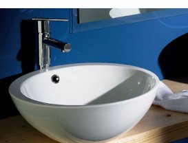 Раковина для ванної накладна AeT колекція Motivi Fine Tondo Mini біла L434T0R0V0