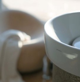 Раковина для ванної  Galassia Xes накладна кругла без отвору перелива білий 6070