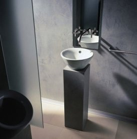 Раковина для ванной накладная Duravit коллекция Bacino 42х42х17 белая 0325420000