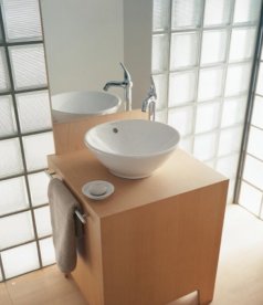 Раковина для ванной накладная Duravit коллекция Bacino 42х42х17 белая 0325420000