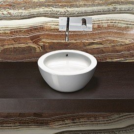 Раковина для ванной накладная круглая Catalano Velis 42х42 керамика цвет белый 142APVL00