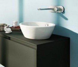 Раковина для ванной накладная круглая Catalano Velis 42х42 керамика цвет белый 142APVL00